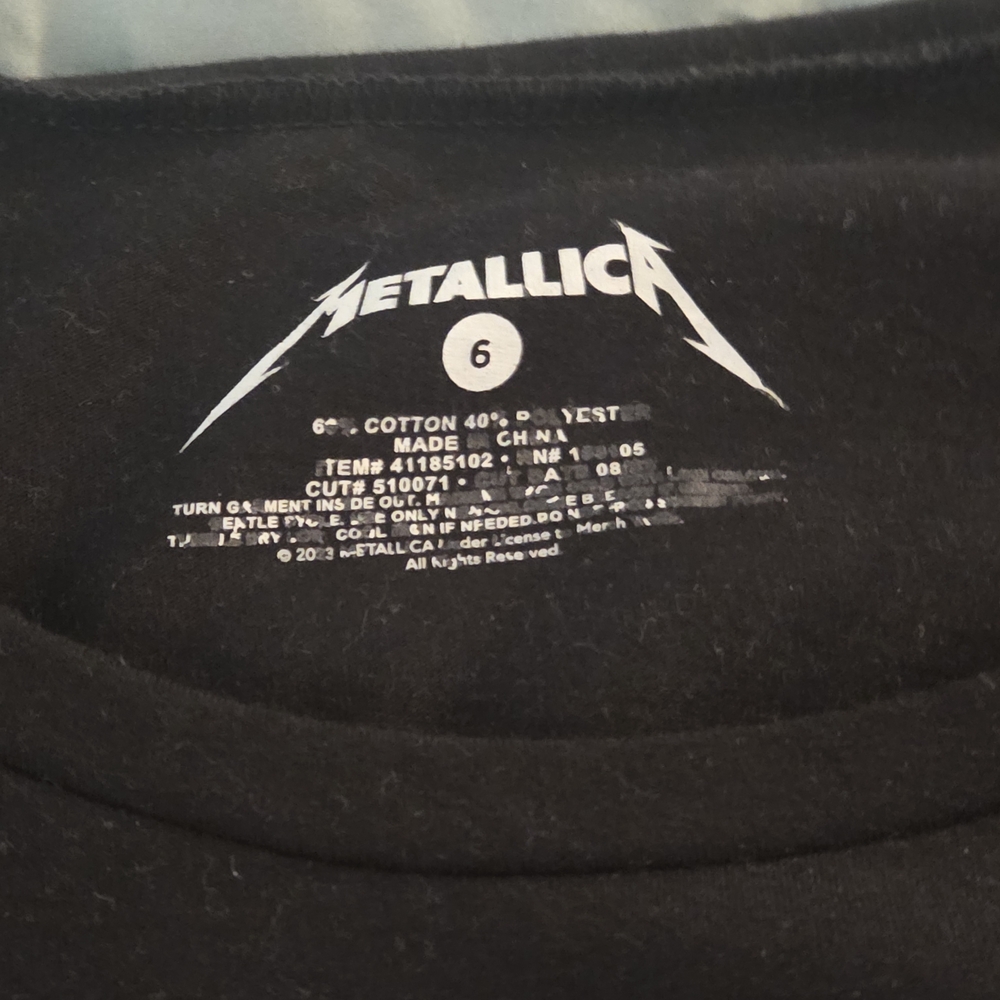 Torrid 6x Metallica Dolman Sleep Tunic - Picture 6 of 8